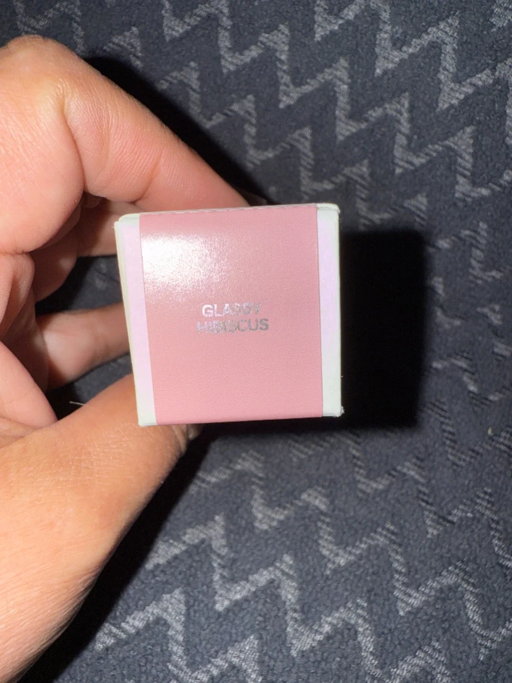 Haus labs color fuse glassy blush balm stick in glassy hibiscus